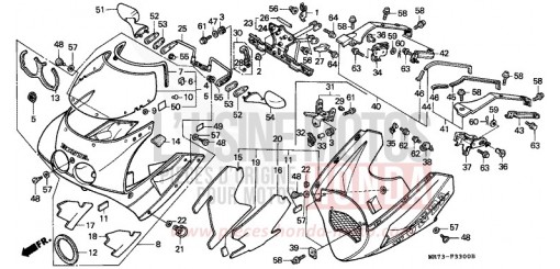 COWL (1) VFR750RJ de 1988